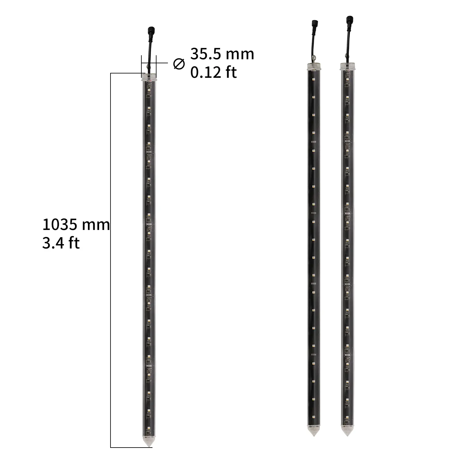 led meteor shower christmas lights